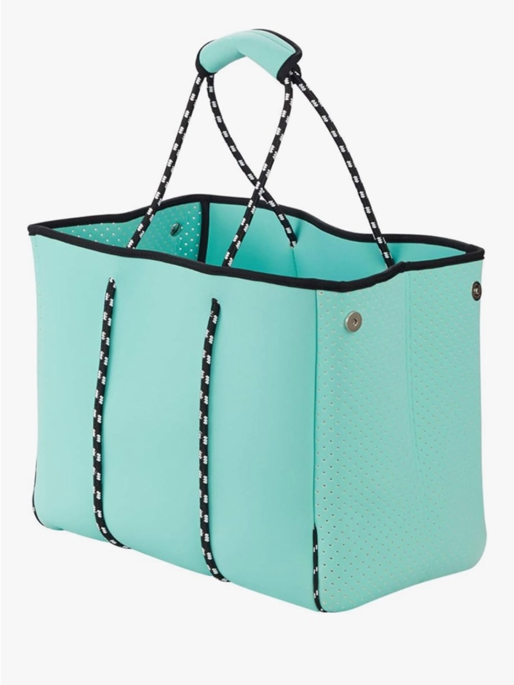 LMYYG Neoprene Large Tote Bag in Mint Green
